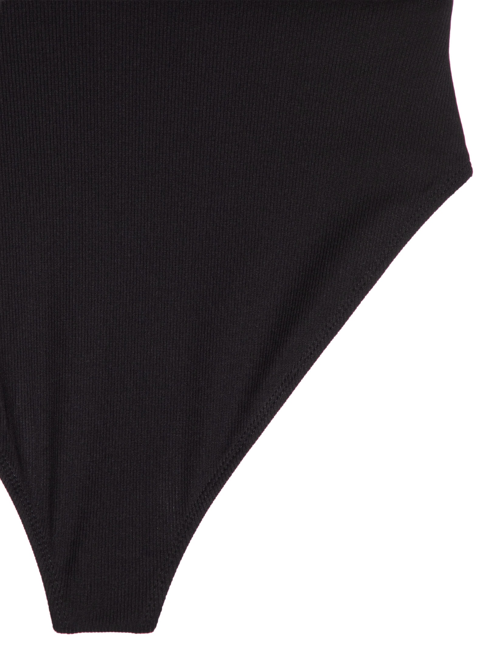 Body Manga Longa Decote U Preto Basiq