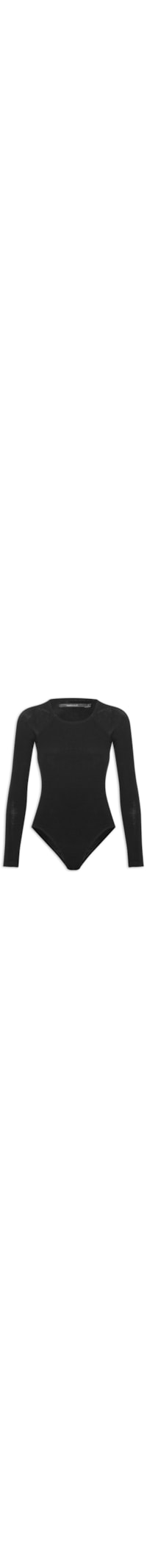 Body Manga Longa - Preto