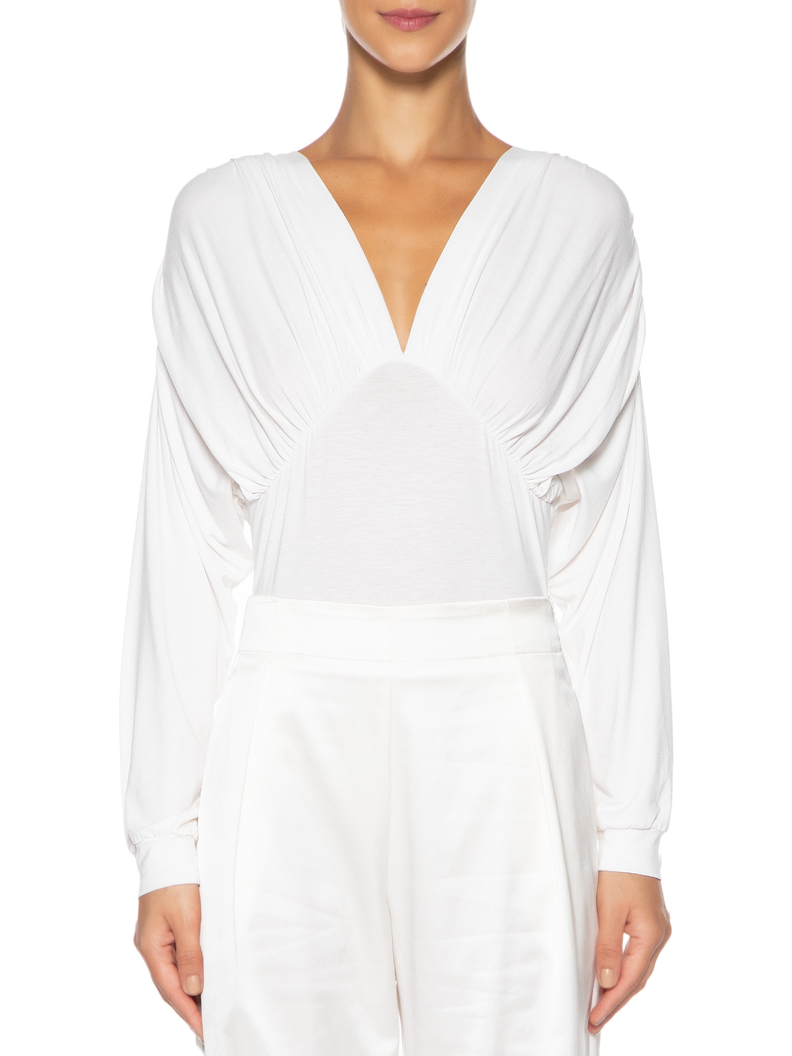 Body Manga Morcego Manga Longa Off White '2Essential