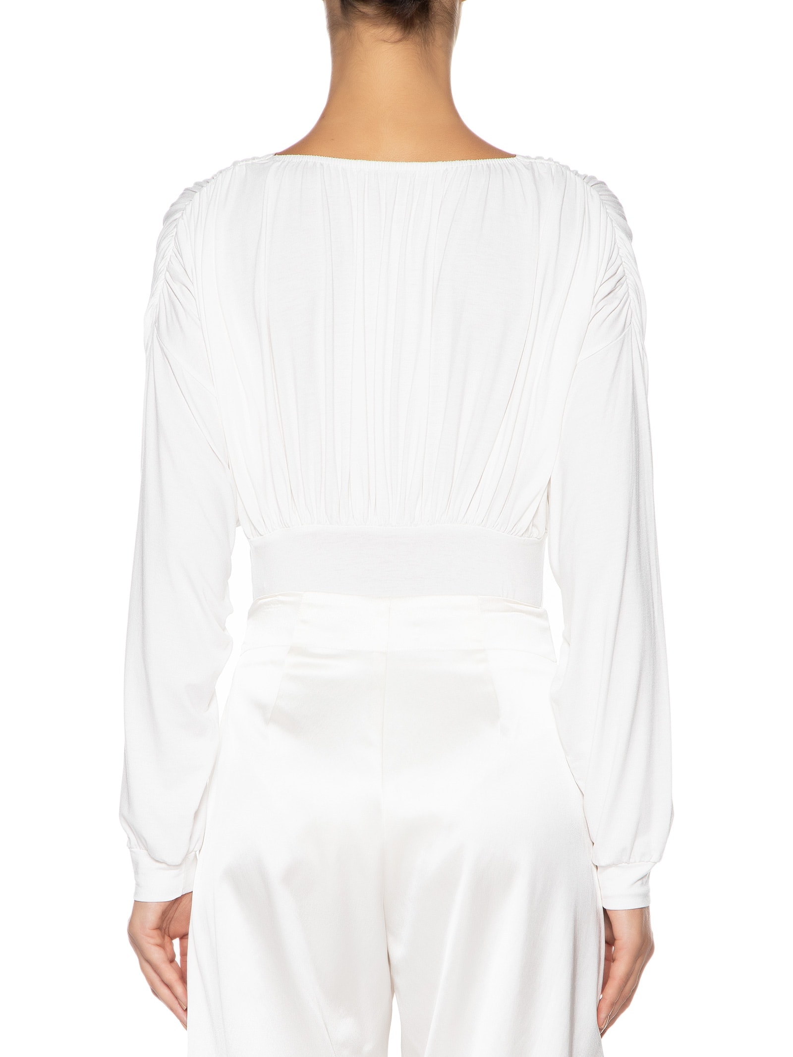 Body Manga Morcego Manga Longa Off White '2Essential