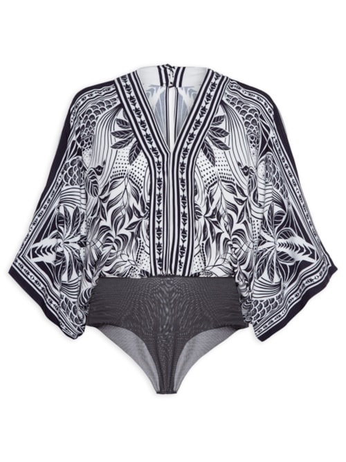 Body Manga Quadrada Foz – Preto