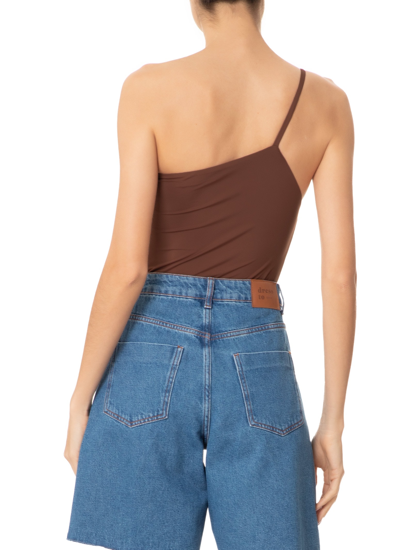 Body Ombro Só Fluity Marrom Dress To