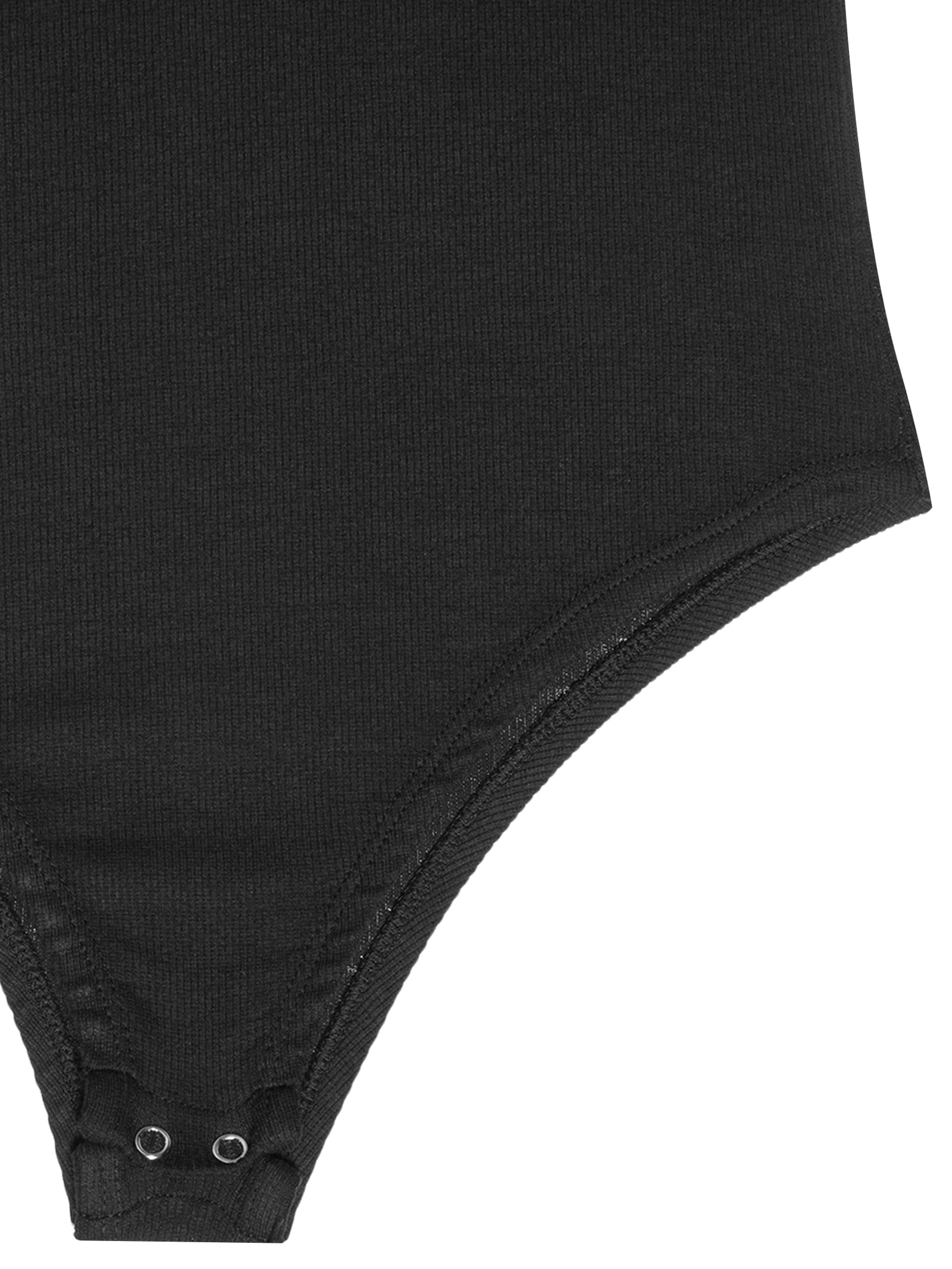 Body Ombro Único Com Gota Preto  Basiq