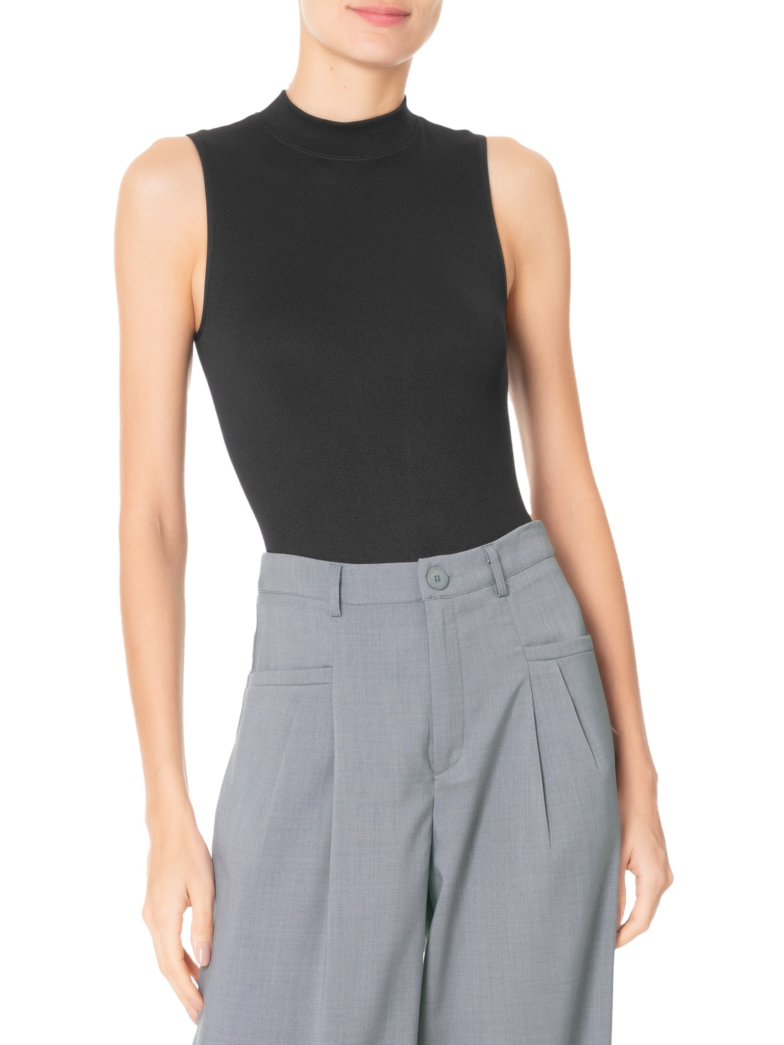 Body Poliamida Gola Alta Preto Basiq