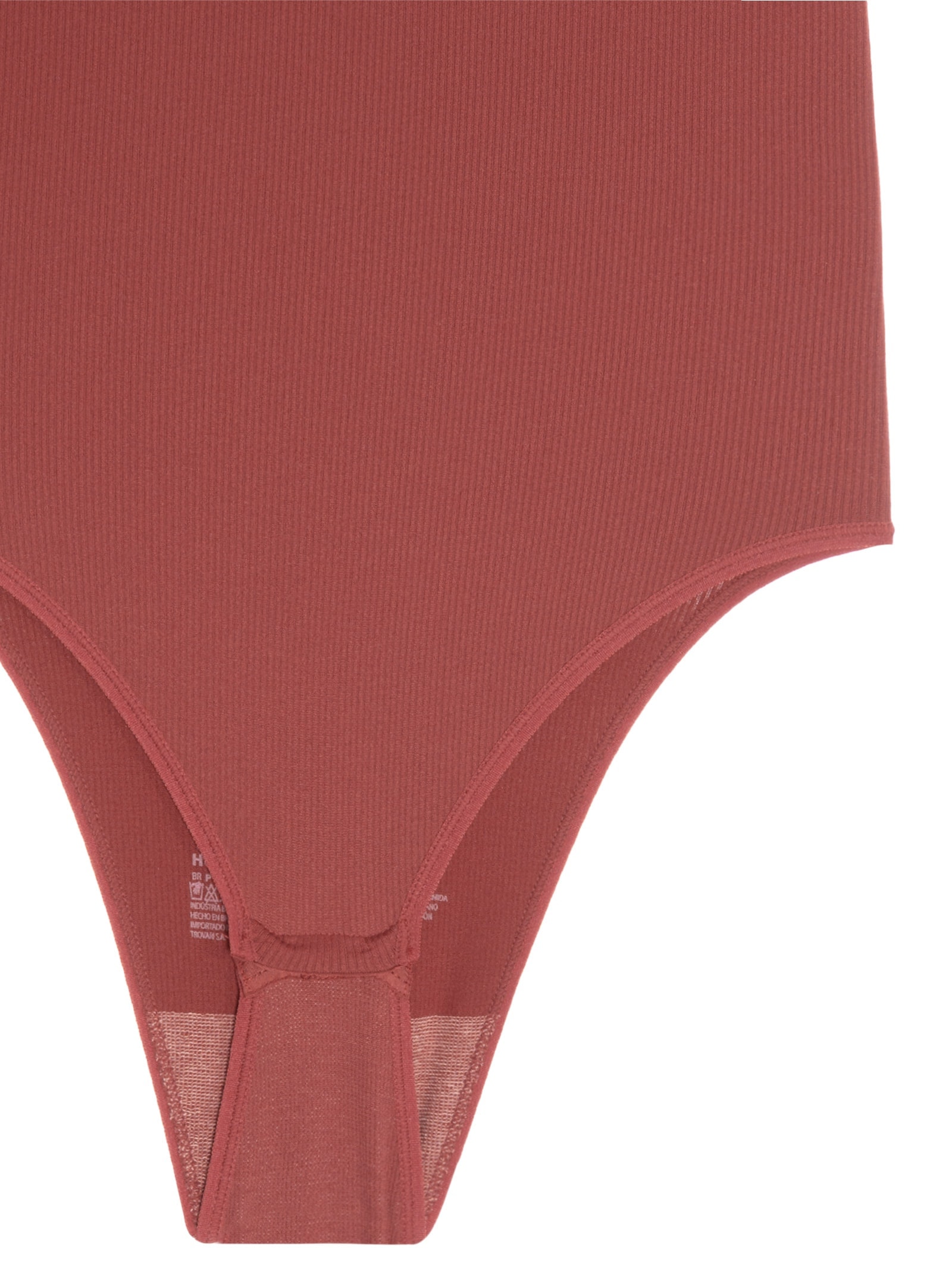 Body Regata em Microfibra Canelada Free Vinho Hope