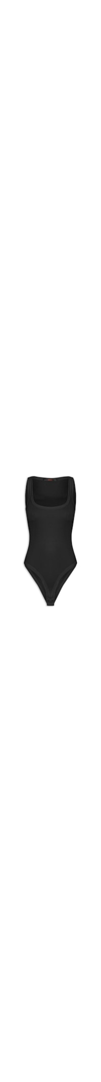 Body Ribana Decote Quadrado - Preto