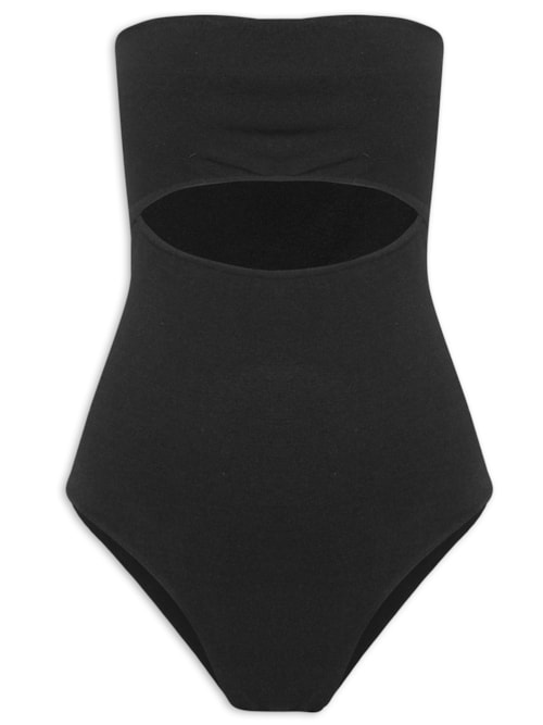 Body Sem Alça E Cut – Preto