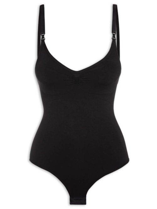 Body Slim Sem Costura - Preto