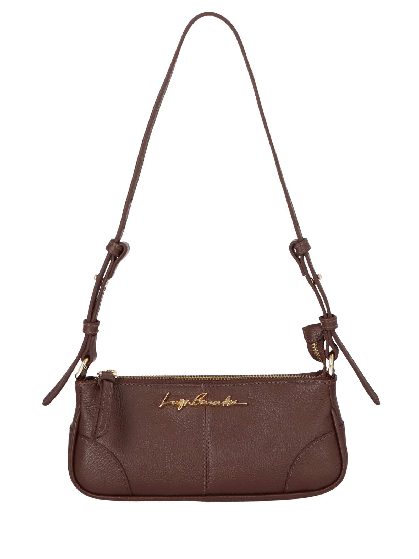 Bolsa Baguete Feminina Pequena – Marrom Luiza Barcelos