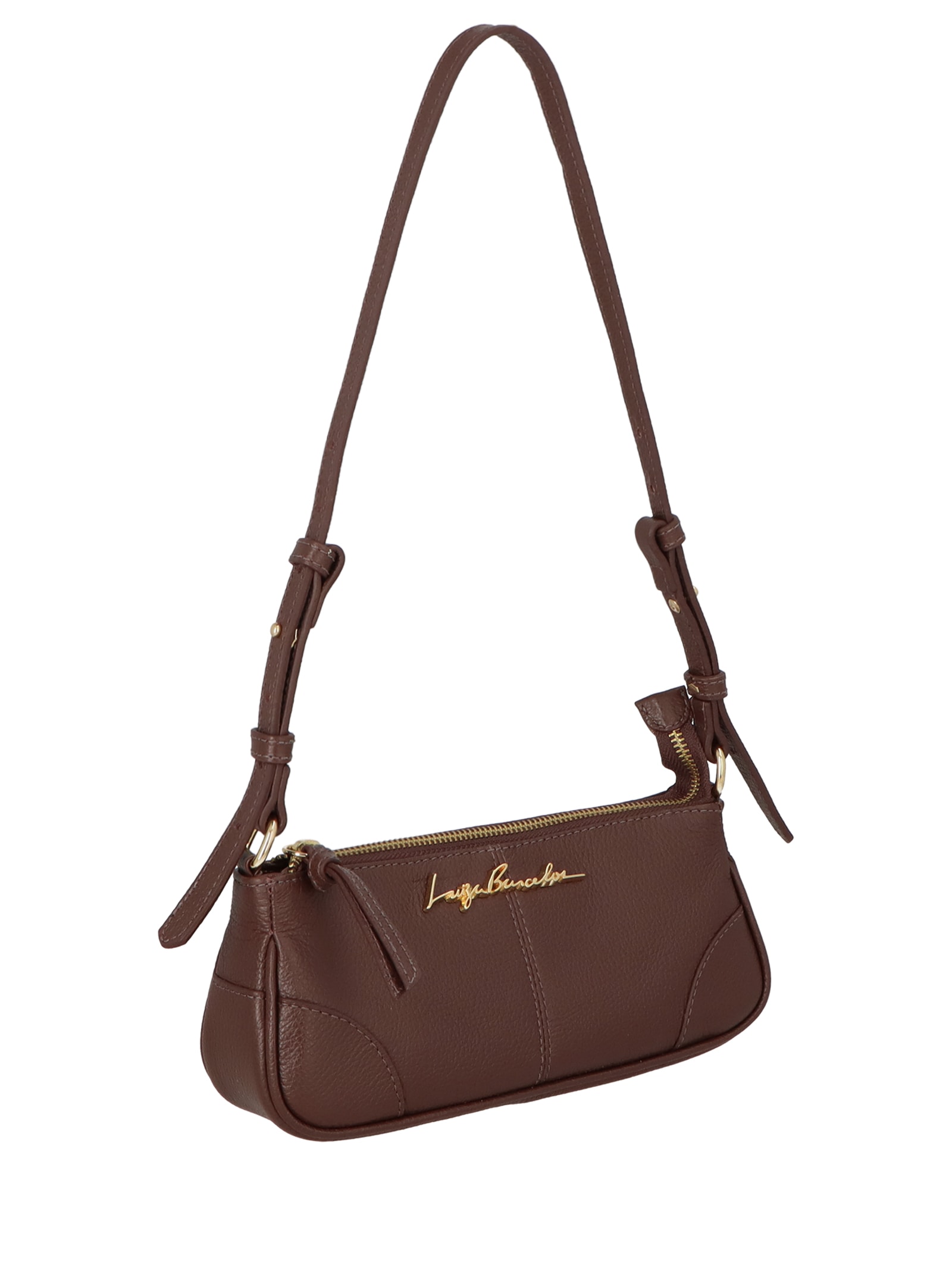 Bolsa Baguete Feminina Pequena – Marrom Luiza Barcelos