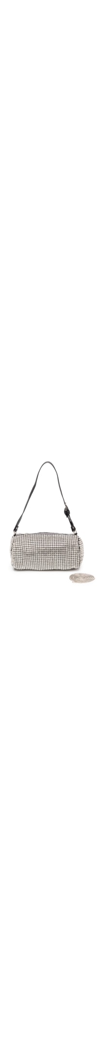 Bolsa Clutch Com Strass - Prata