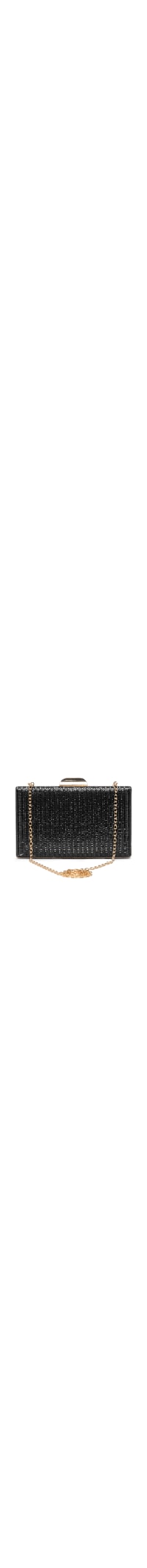 Bolsa Clutch Feminina Com Strass - Preto