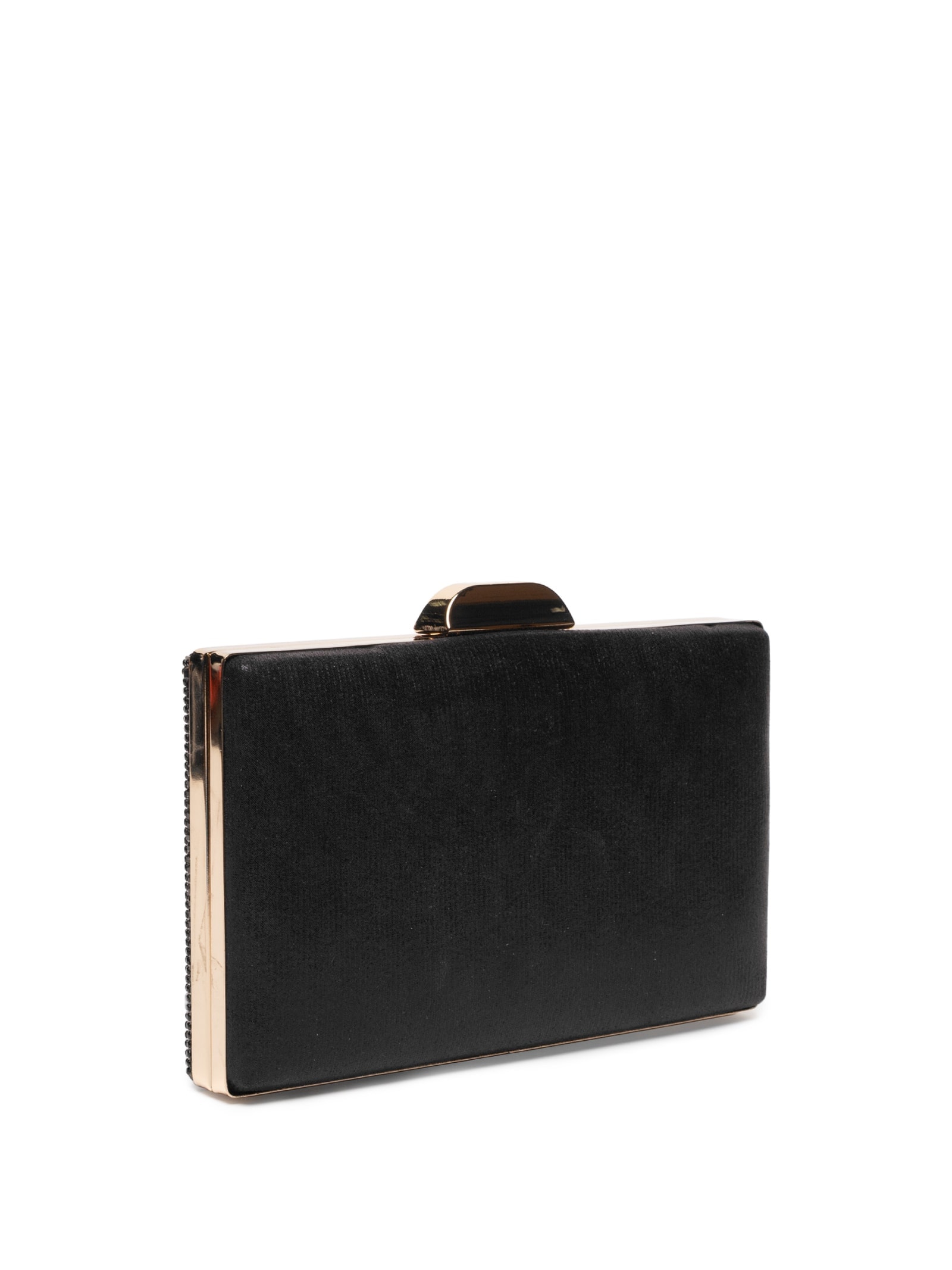 Bolsa Clutch Feminina Com Strass Preto Market 33