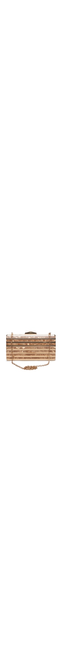 Bolsa Clutch Feminina Perolada - Dourada