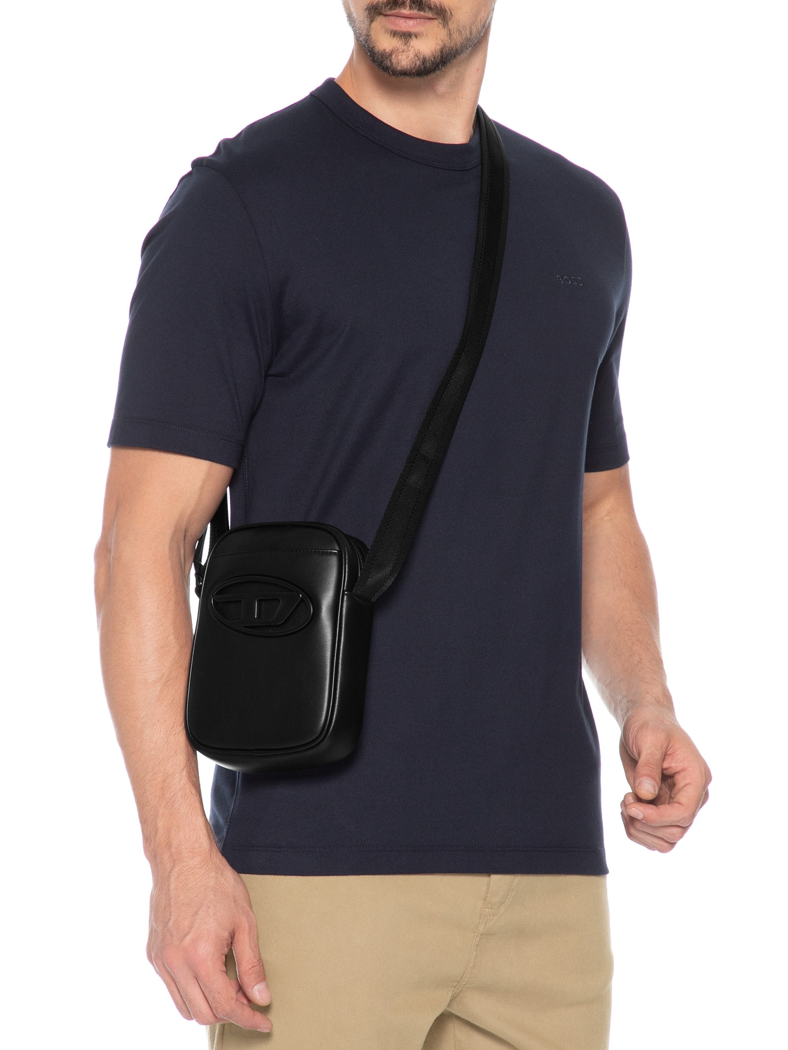 Bolsa Crossbody Masculina Holi-D – Preto Diesel