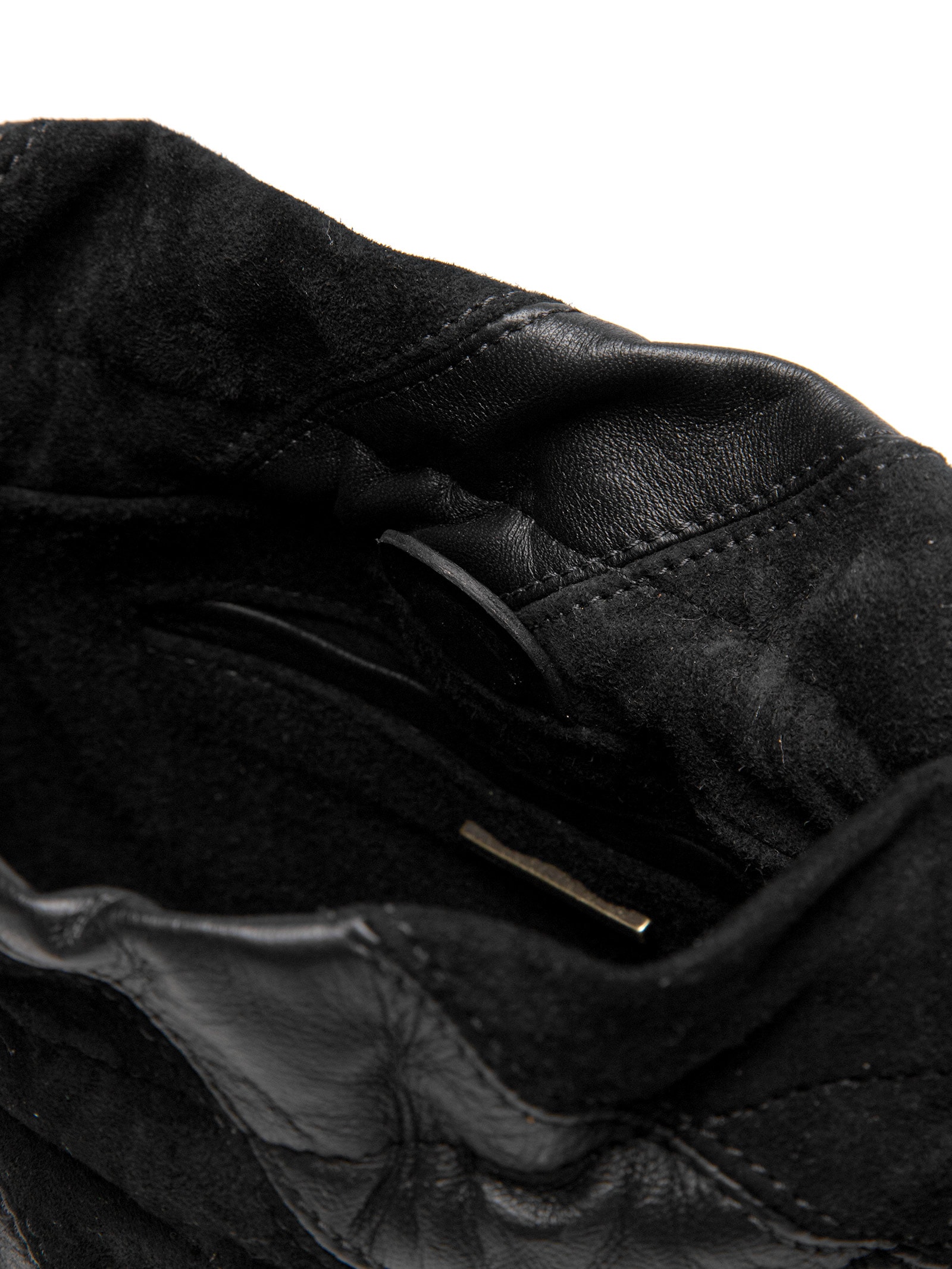 Bolsa De Couro Sac Mix Listras Preto Animale