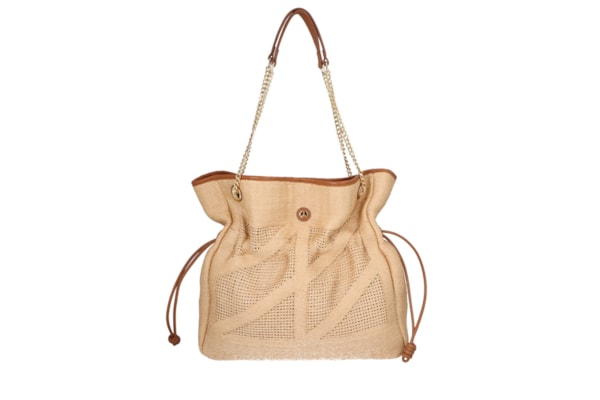 Bolsa De Ombro Feminina Cabedal Viena - Bege
