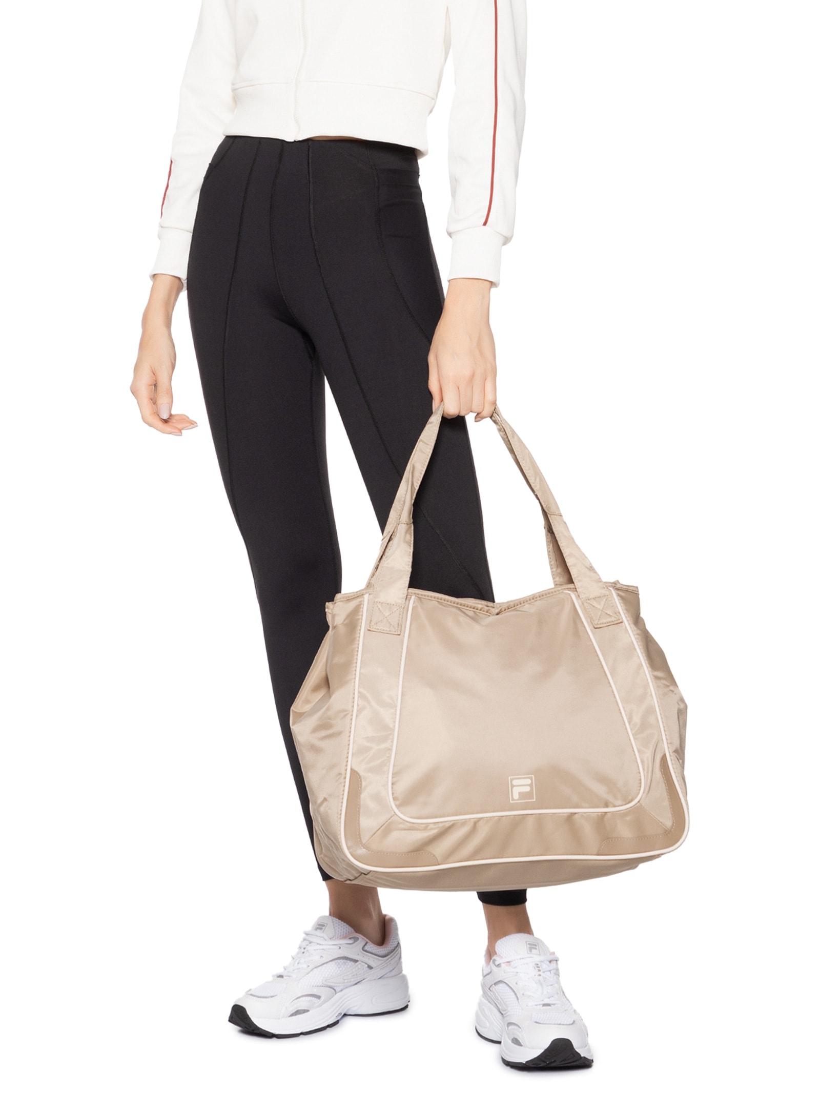 Bolsa De Ombro Unissex Sports Style Bege Fila
