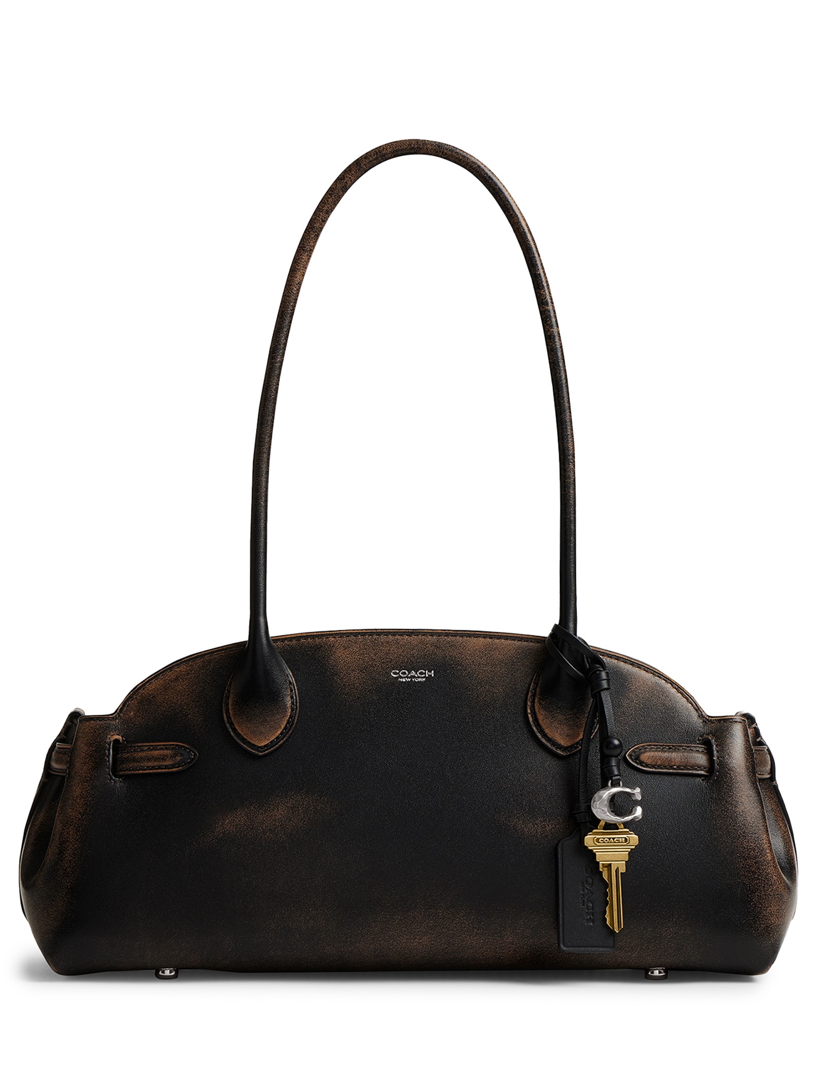 Bolsa Empire Carryall 34 Loved Leather Feminino  Preto Coach