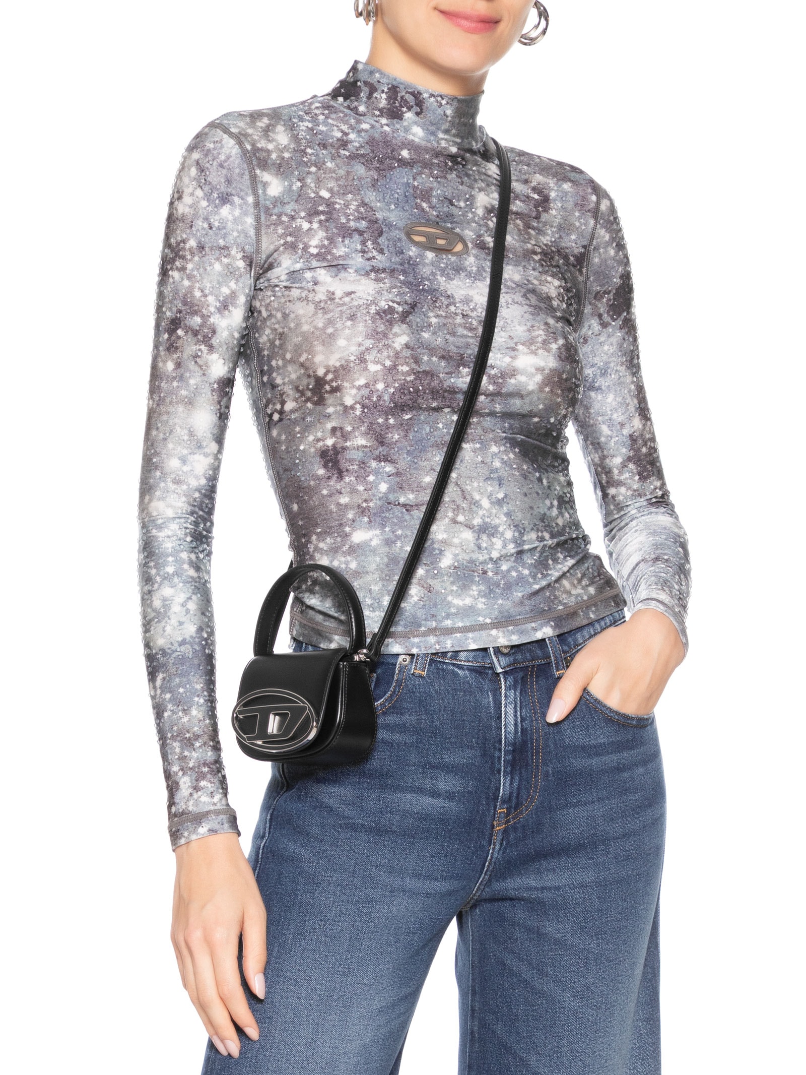 Bolsa Feminina 1DR XS Cross Bodybag - Preto - Diesel