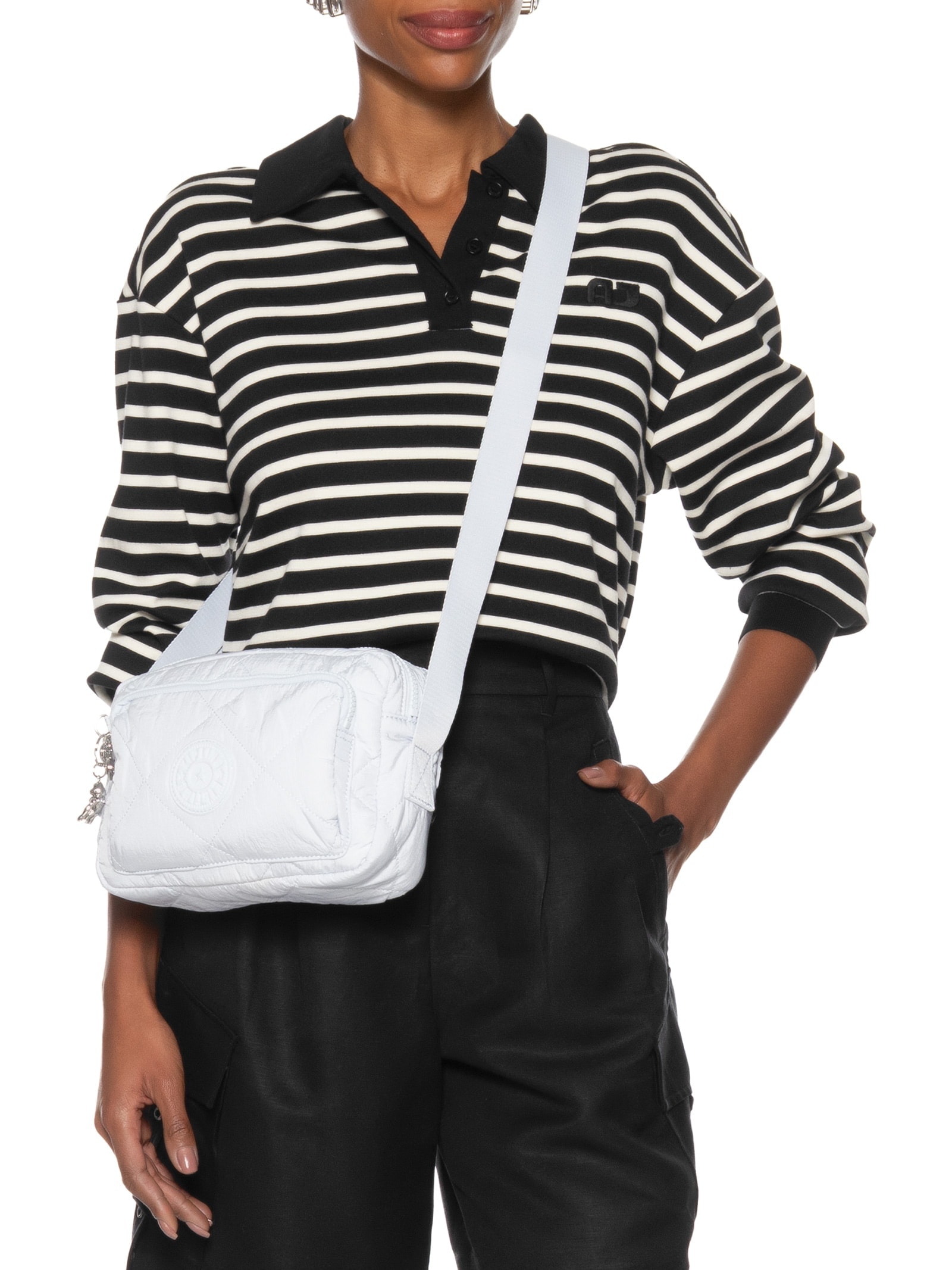 Bolsa Feminina Abanu M Zip Azul Kipling