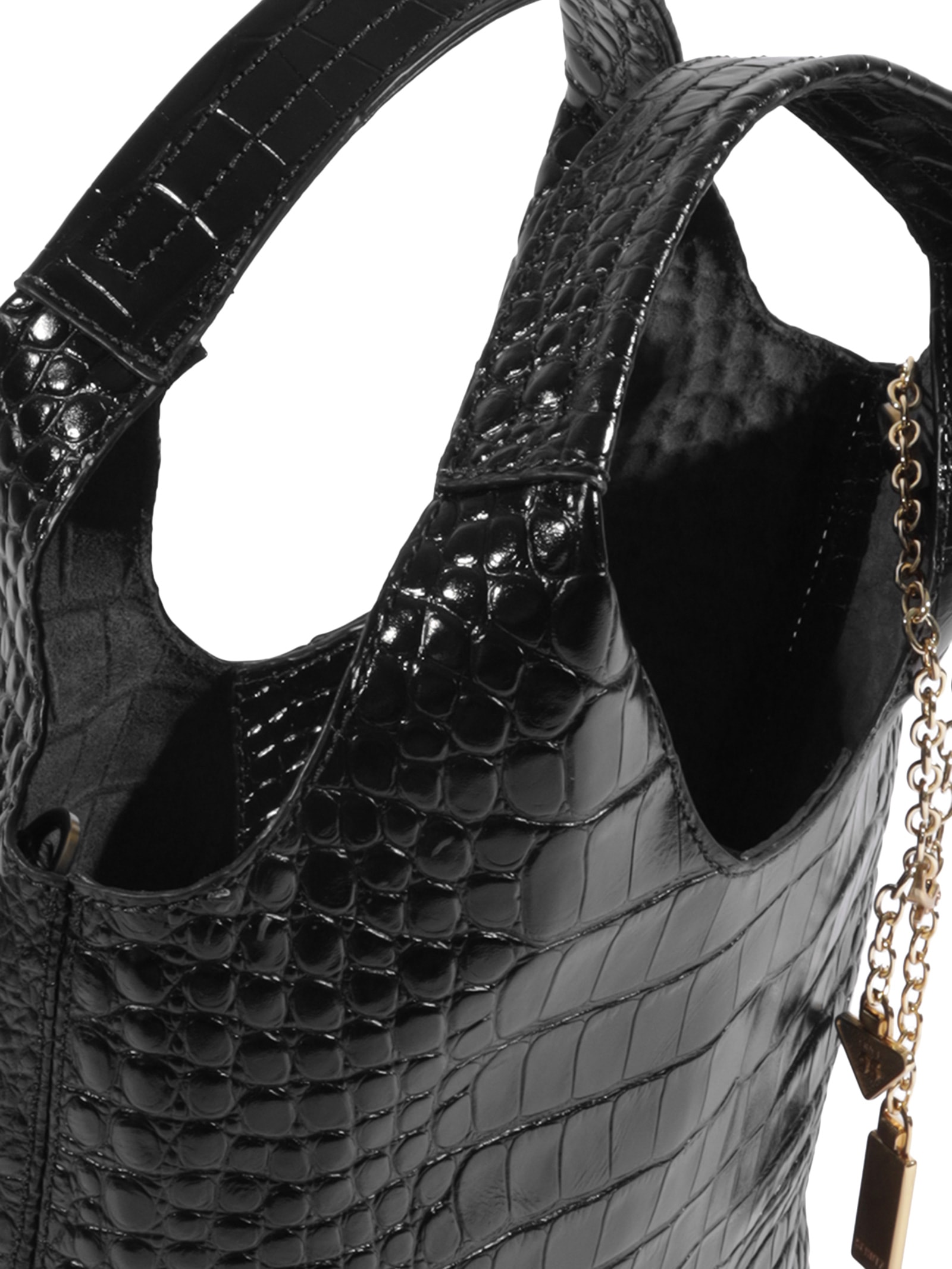 Bolsa Feminina Aligator Shine Preto Schutz