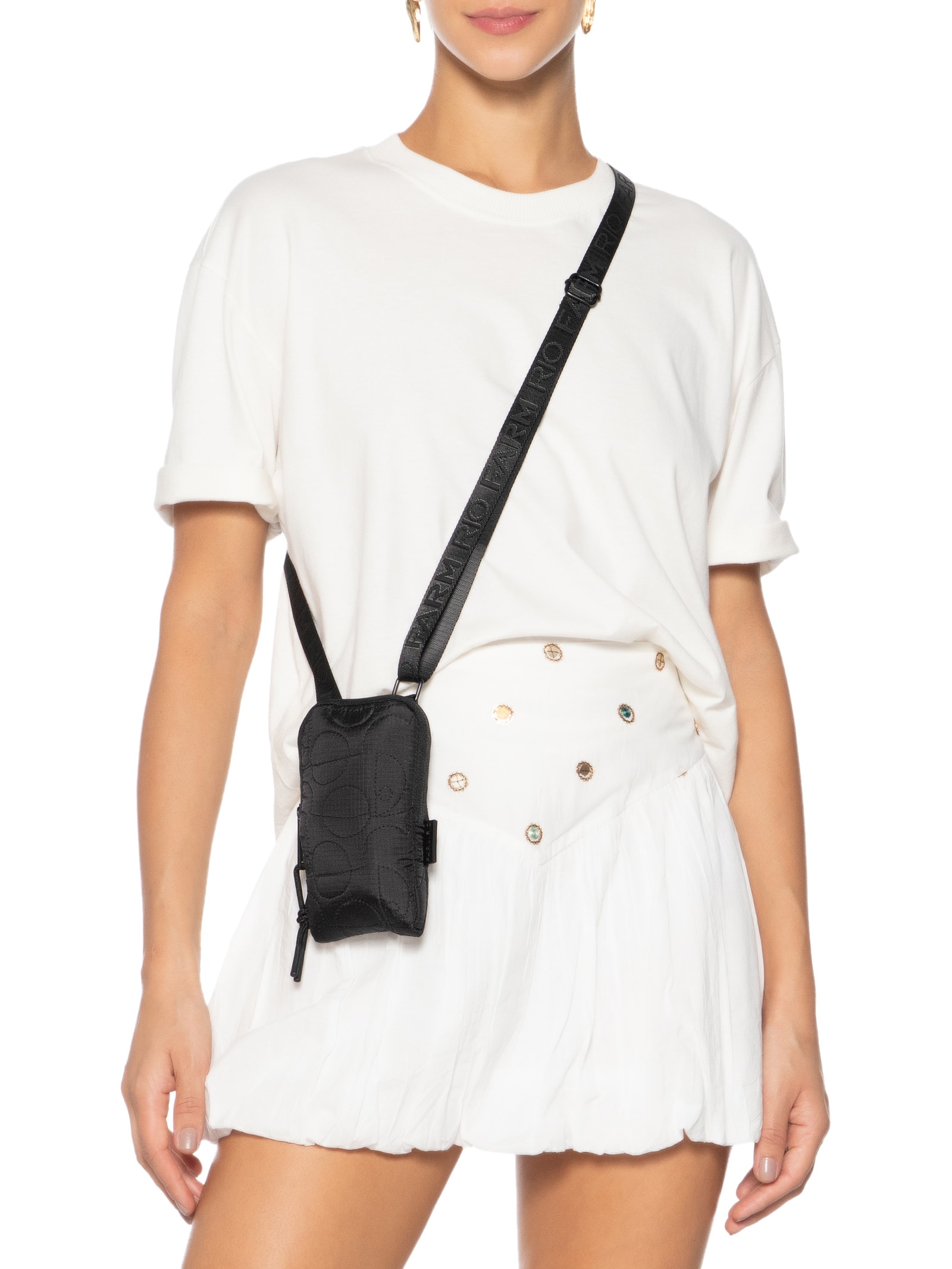 Bolsa Feminina Arpoador Puffer Preto Farm Etc