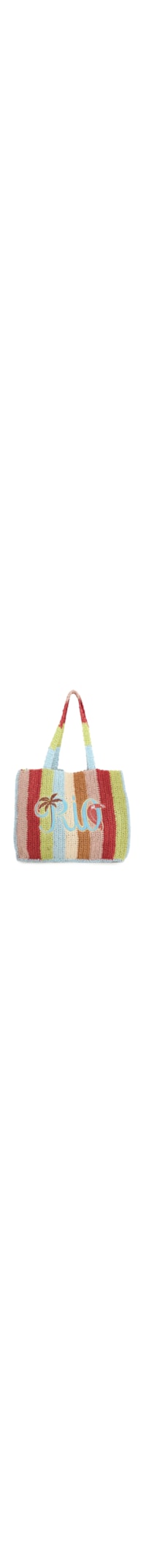 Bolsa Feminina Artesanal Rio Tipográfico Listra M - Azul