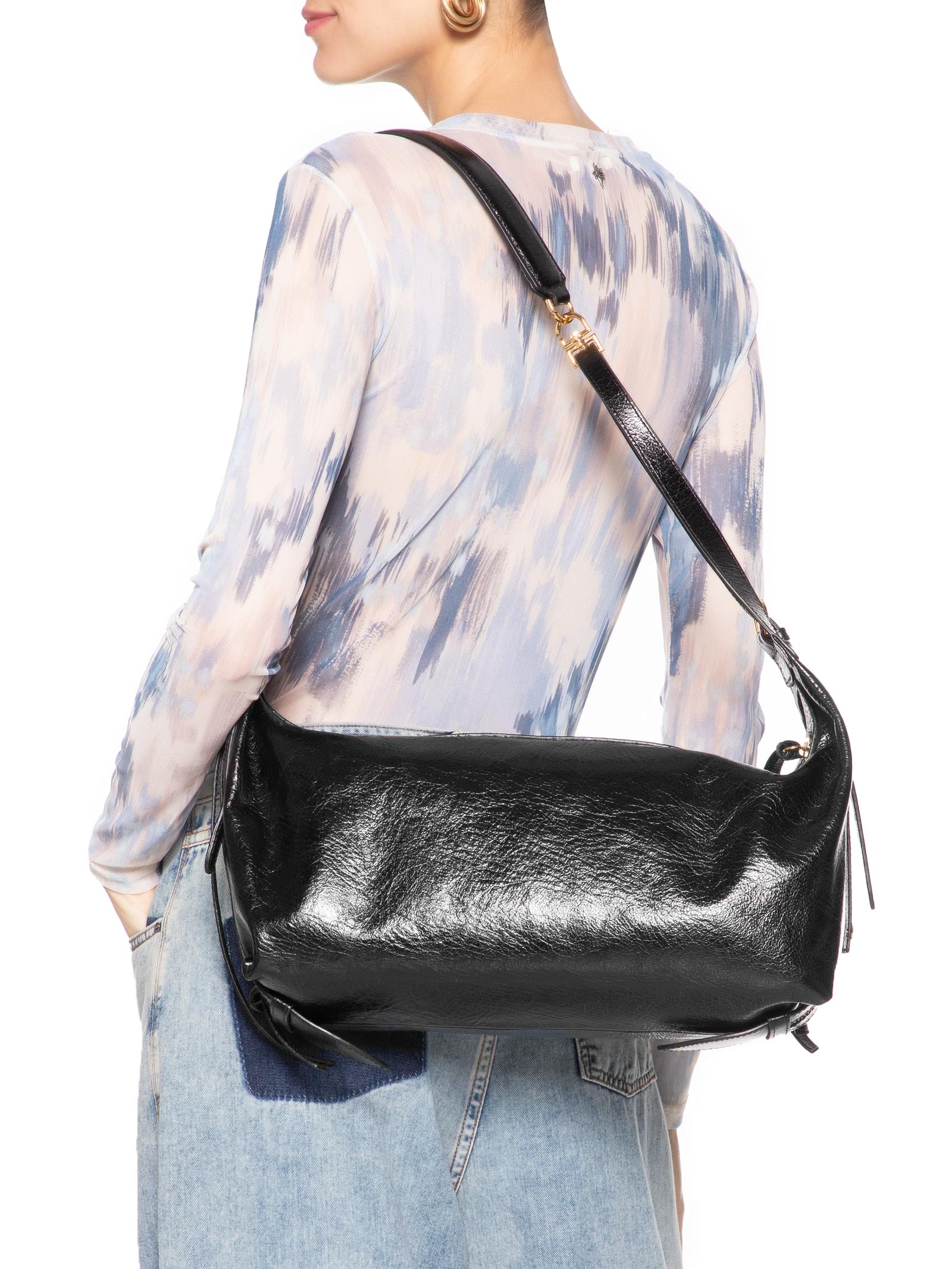 Bolsa Feminina Atlanta Grande Preto Luiza Barcelos