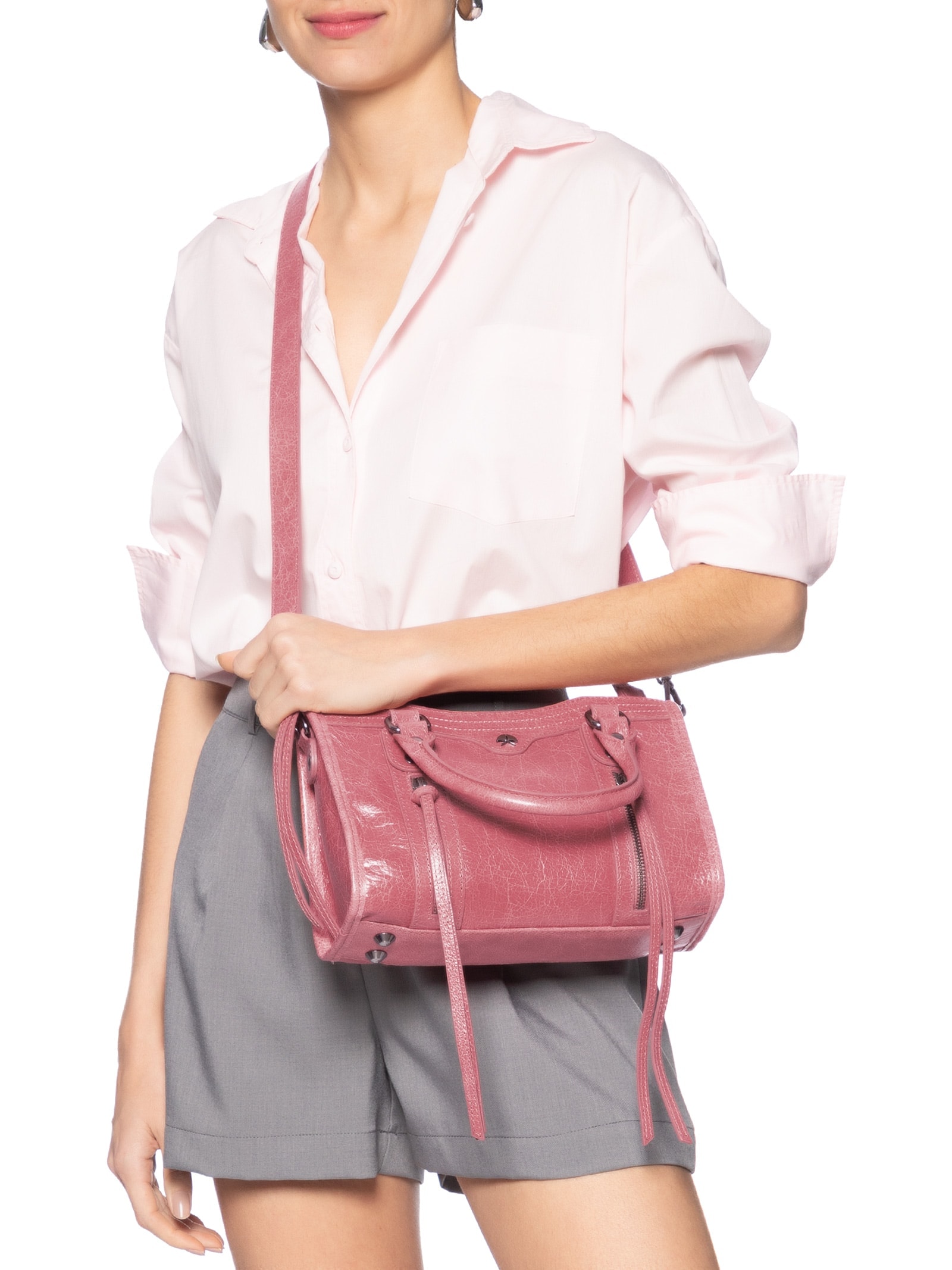 Bolsa Feminina Atlanta Quartzo Rosa Luiza Barcelos