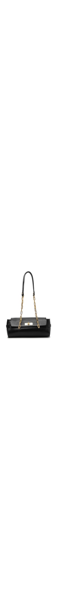 Bolsa Feminina Baguete Eddie Couro - Preto