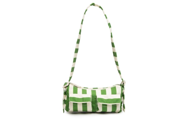 Bolsa Feminina Baguete Listrado Sonhado - Verde