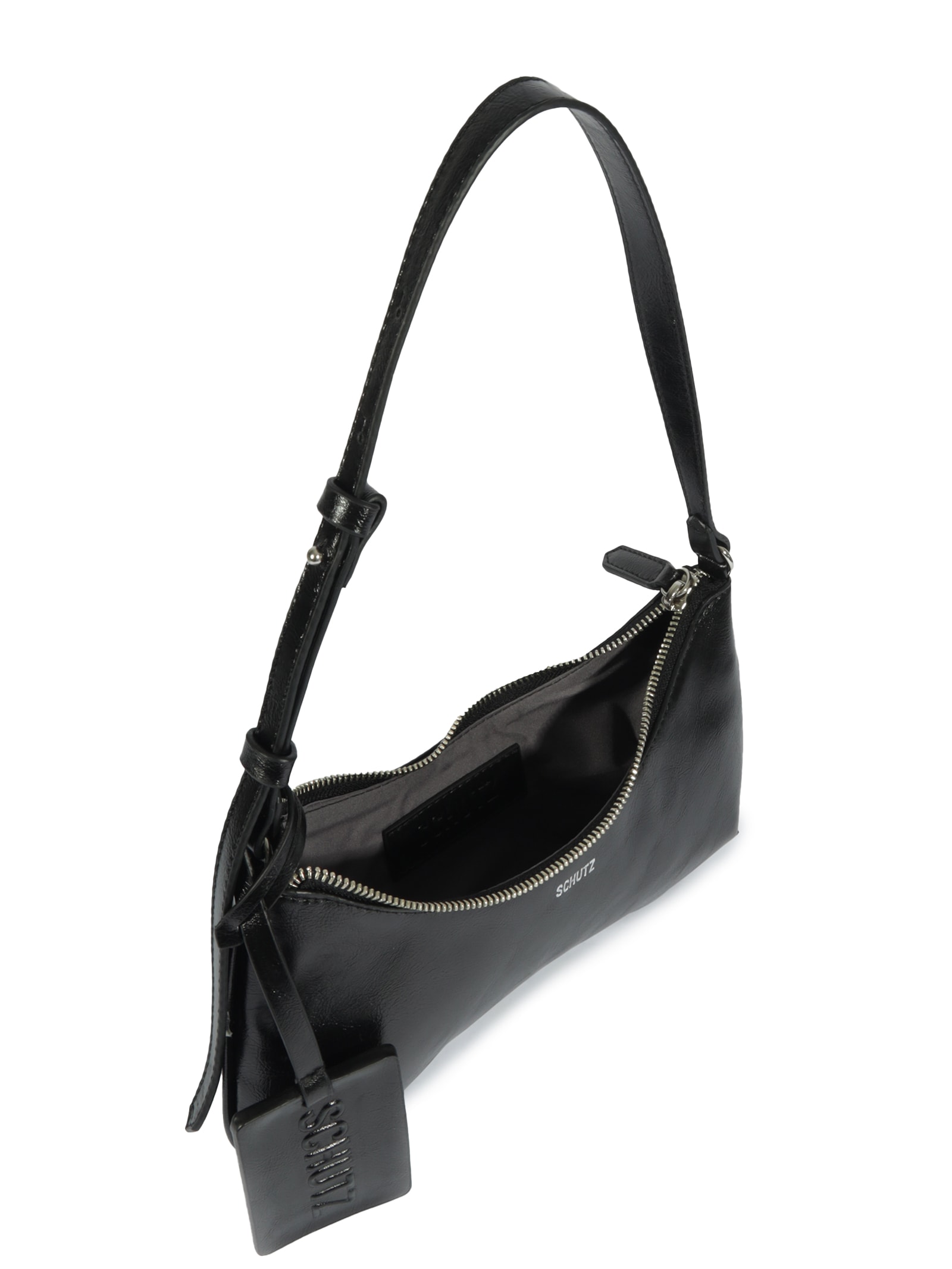 Bolsa Feminina Baguete Média Preto Schutz