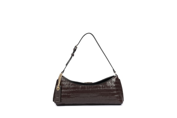 Bolsa Feminina Baguete New Croc - Marrom