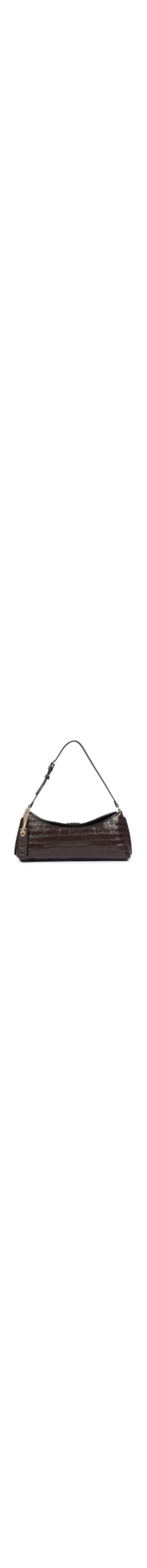 Bolsa Feminina Baguete New Croc - Marrom