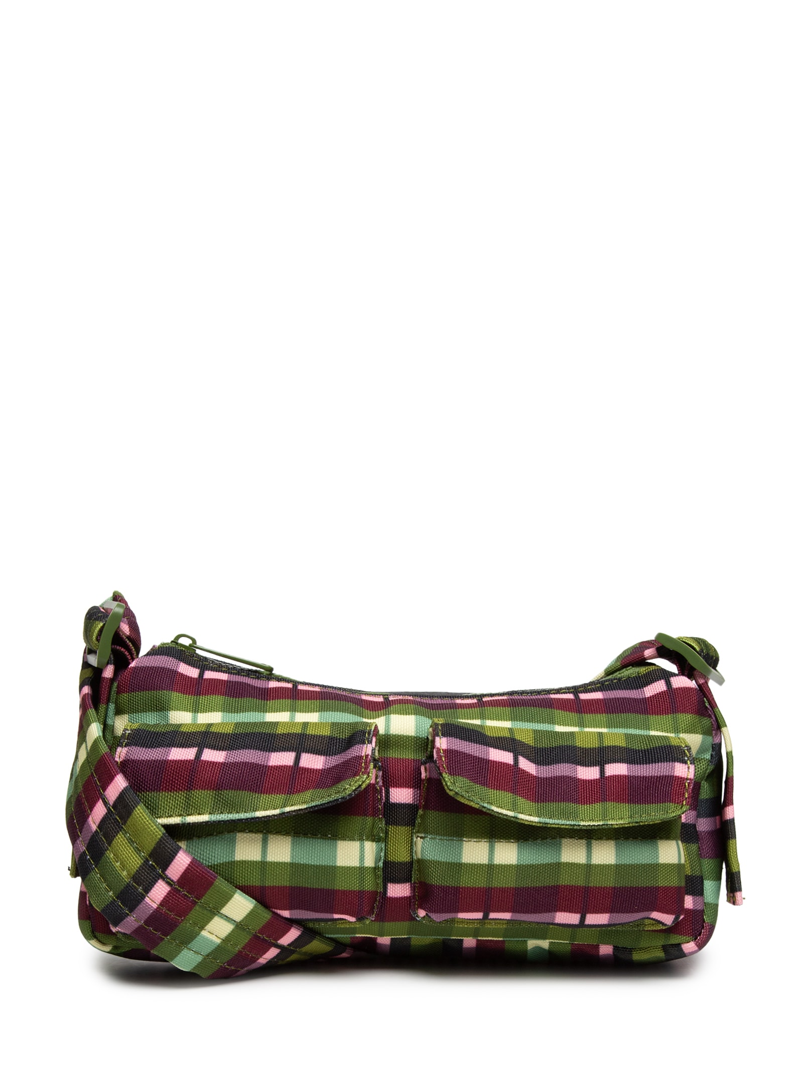 Bolsa Feminina Baguete Xadrez Verde Farm Etc