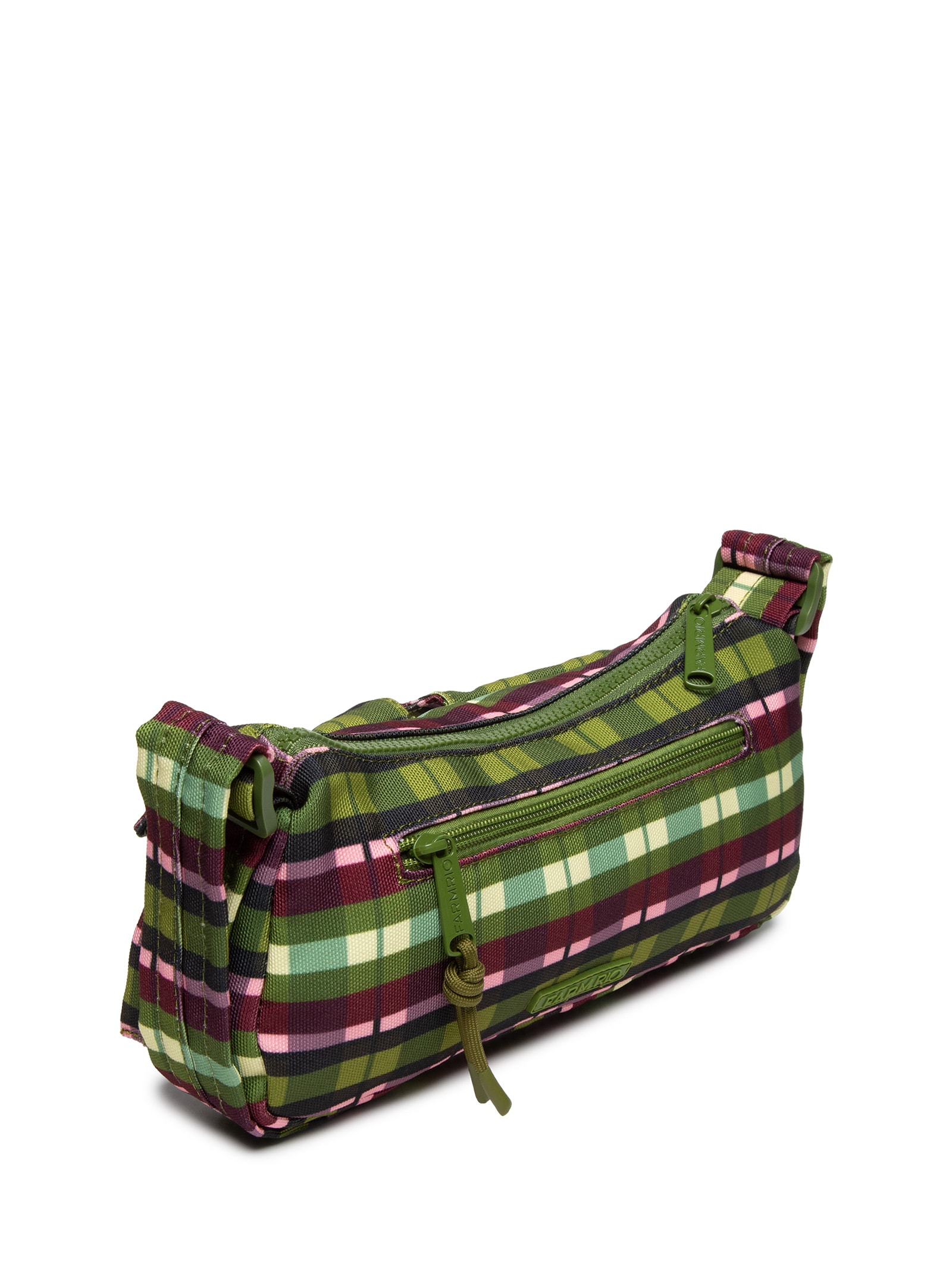 Bolsa Feminina Baguete Xadrez Verde Farm Etc