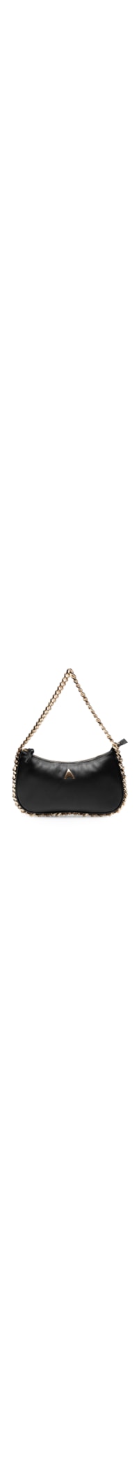Bolsa Feminina Baguette Annie Couro - Preto