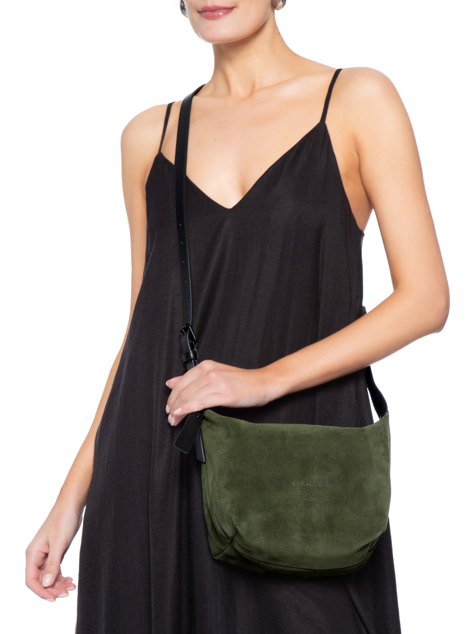 Bolsa Feminina Bakare Camurça Large Verde Osklen