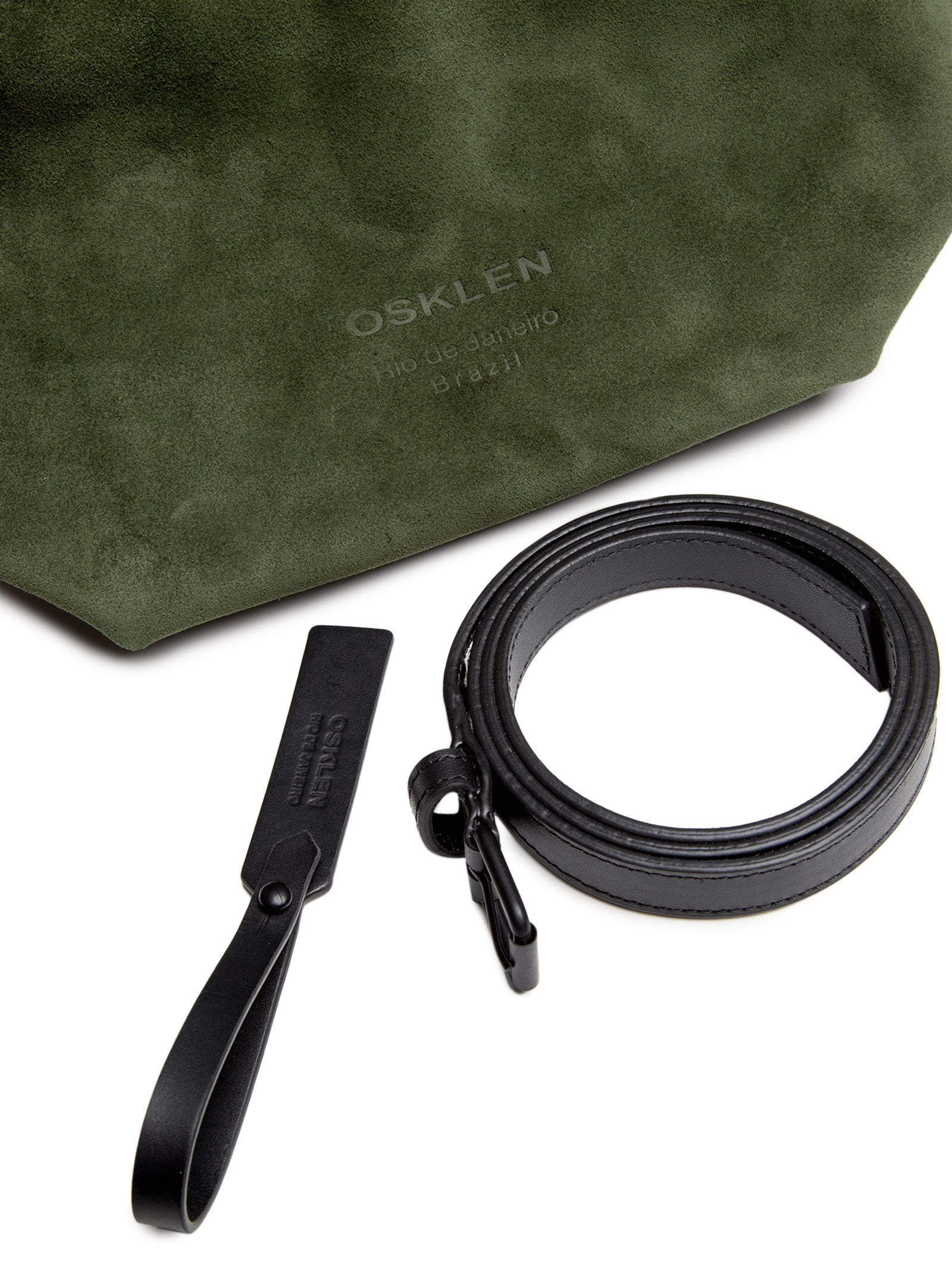 Bolsa Feminina Bakare Camurça Large Verde Osklen