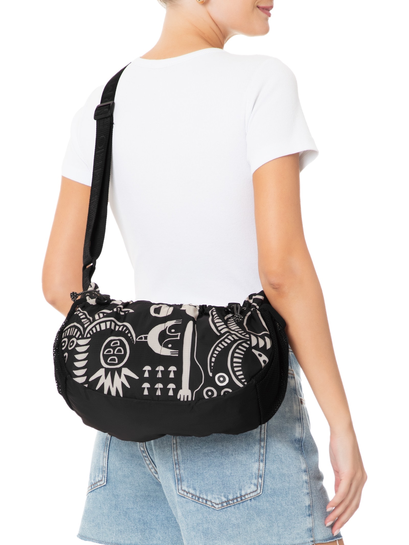 Bolsa Feminina Banana G Lenço Tripicano Preto Farm Etc
