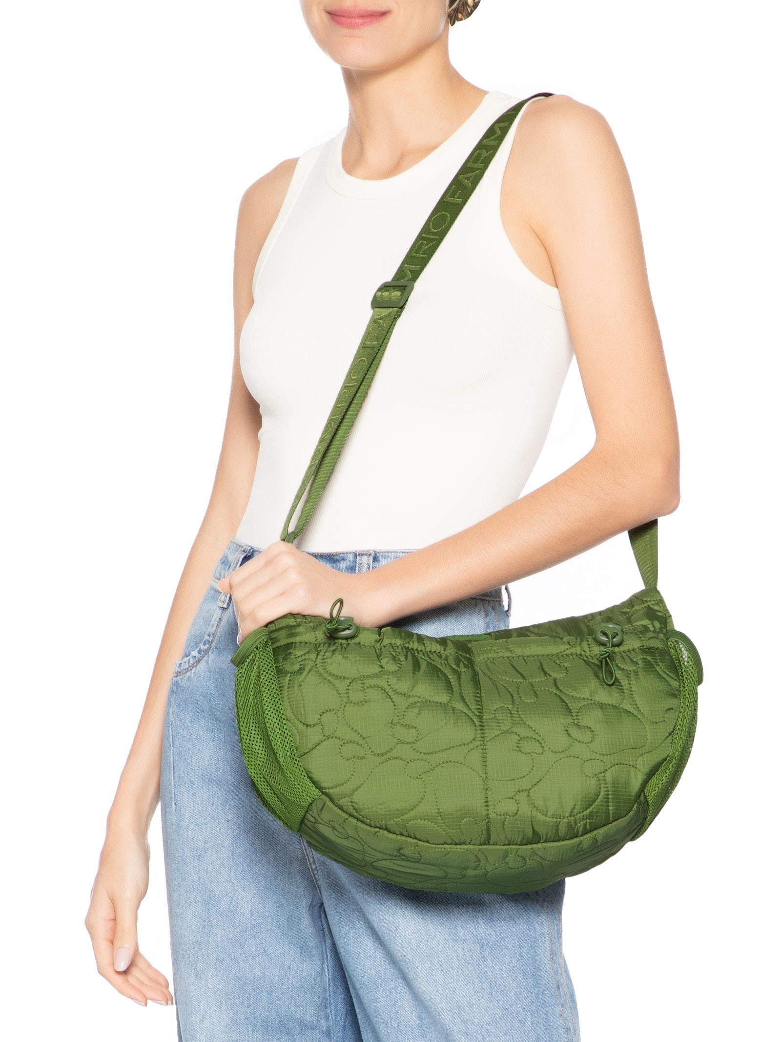 Bolsa Feminina Banana Grande Puffer Verde Farm Etc