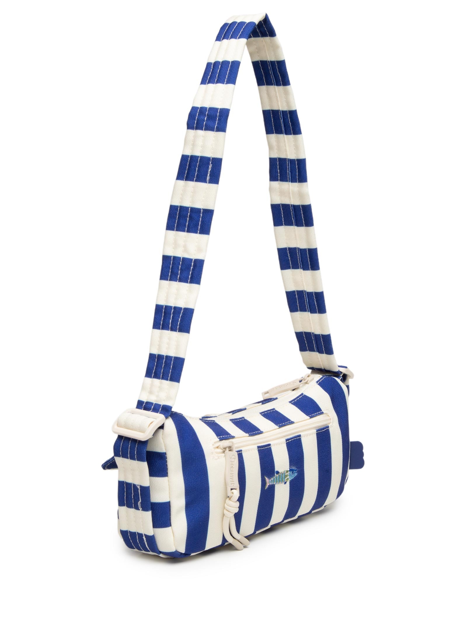 Bolsa Feminina Baquete Listrado Sonho Mr Azul Farm Etc