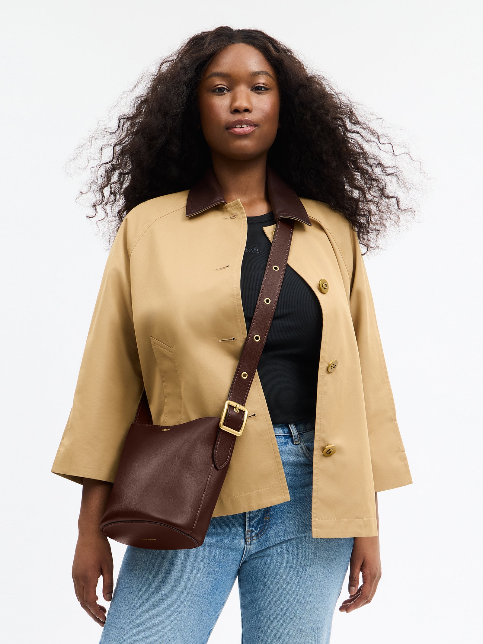 Bolsa Feminina Bleecker Bucket Marrom Coach