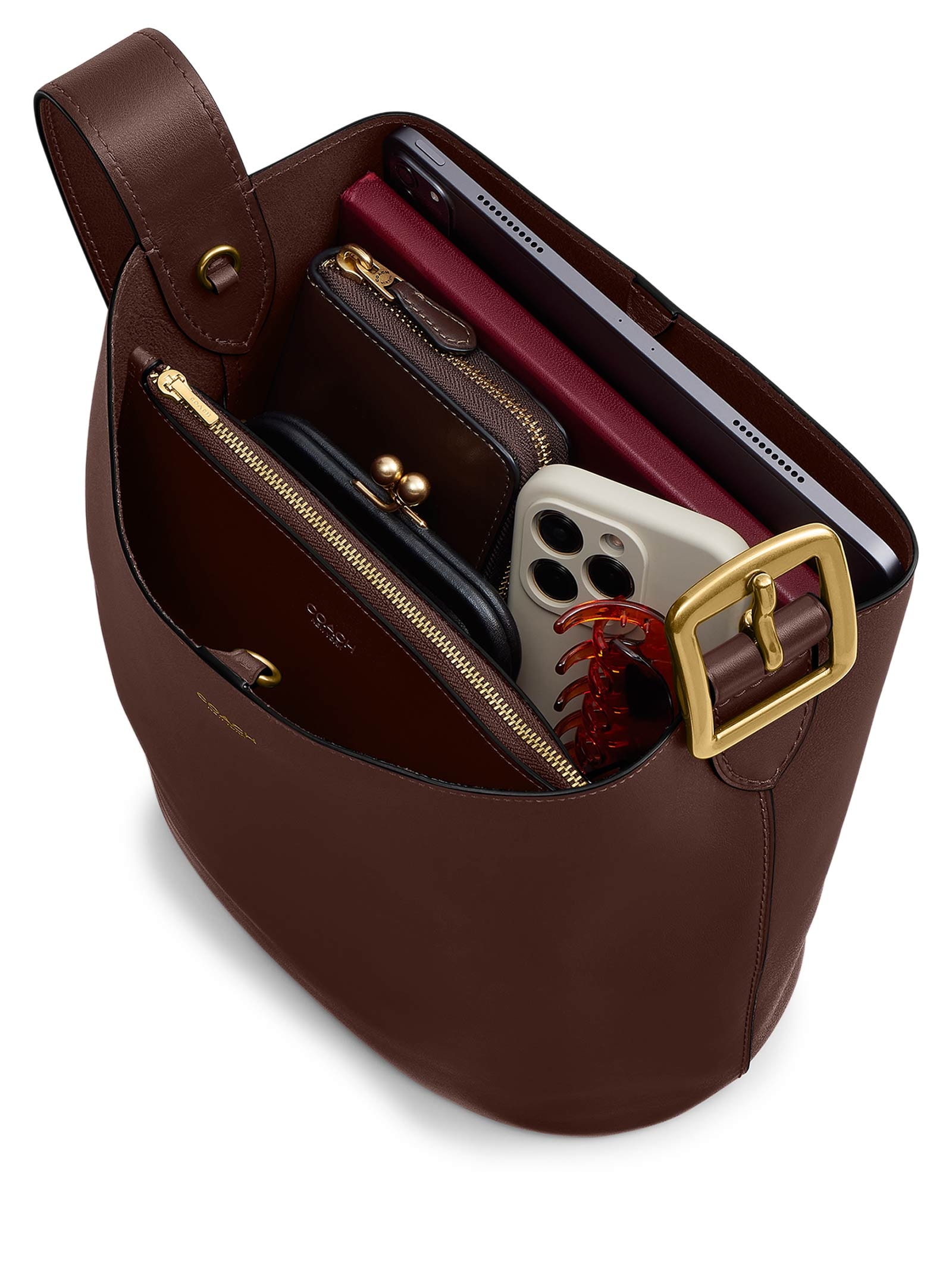 Bolsa Feminina Bleecker Bucket Marrom Coach