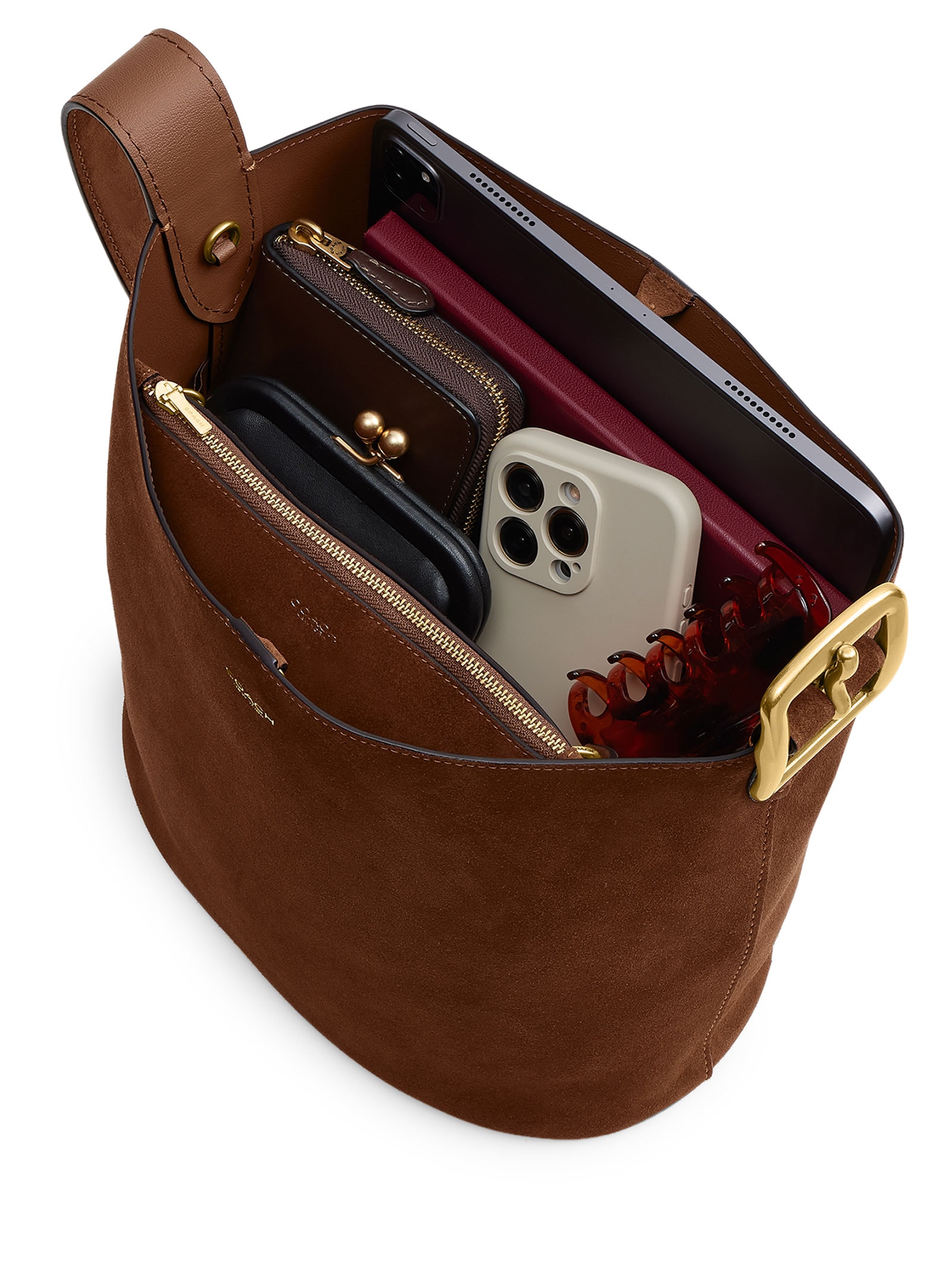 Bolsa Feminina Bleecker Bucket Média Marrom Coach