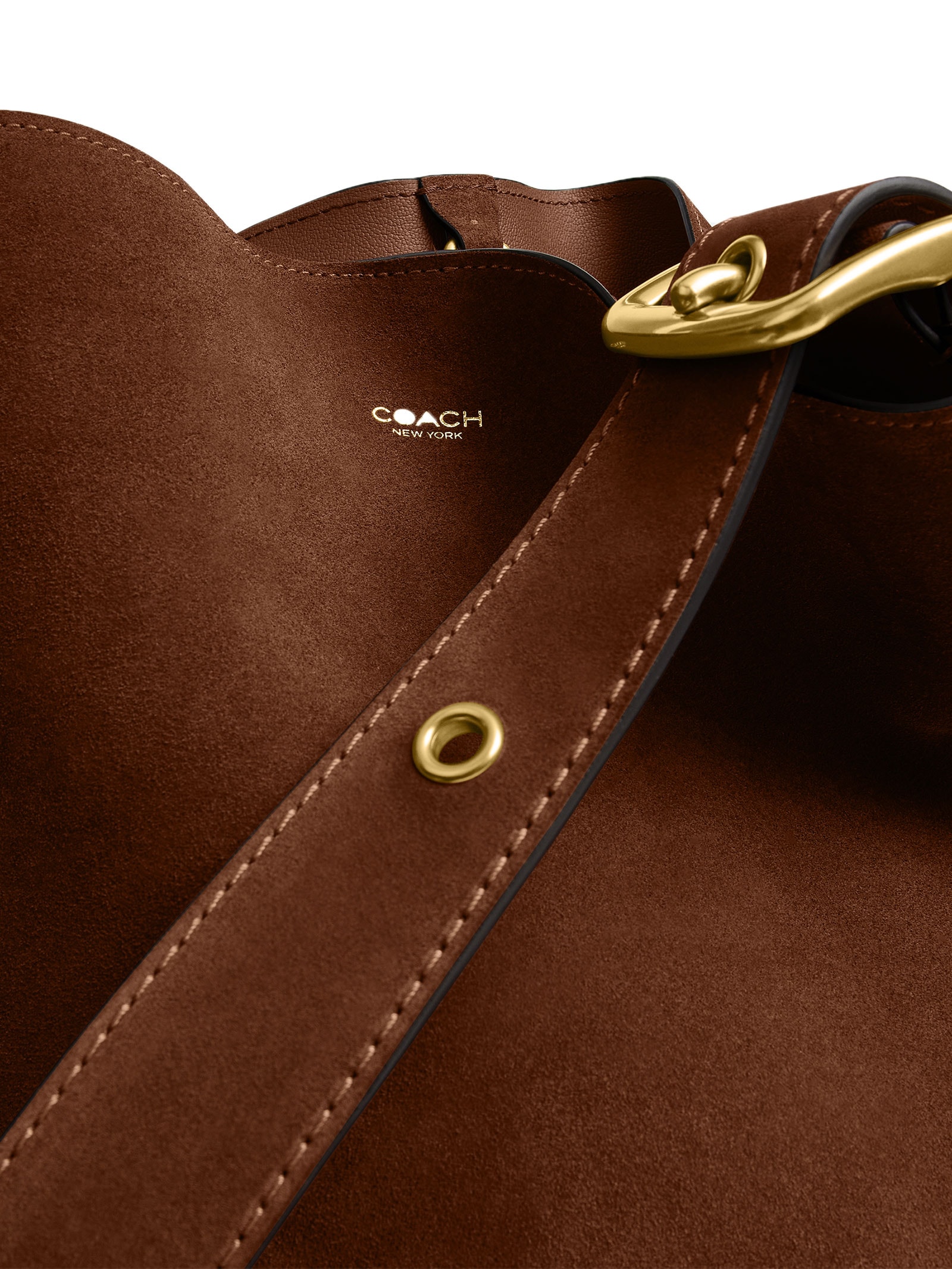 Bolsa Feminina Bleecker Bucket Média Marrom Coach