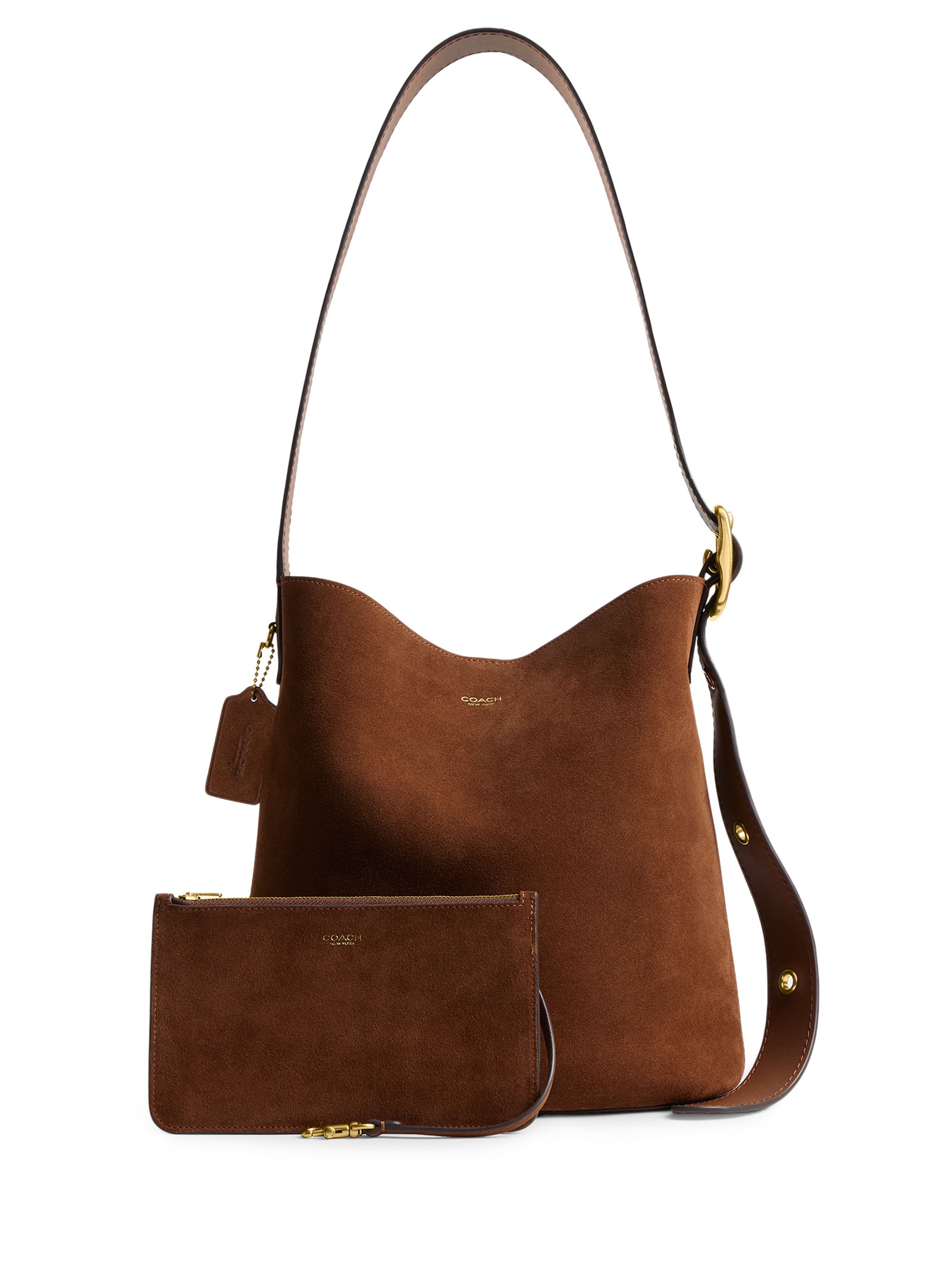 Bolsa Feminina Bleecker Bucket Média Marrom Coach