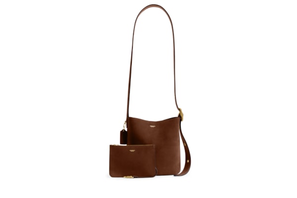 Bolsa Feminina Bleecker Bucket Suede - Marrom