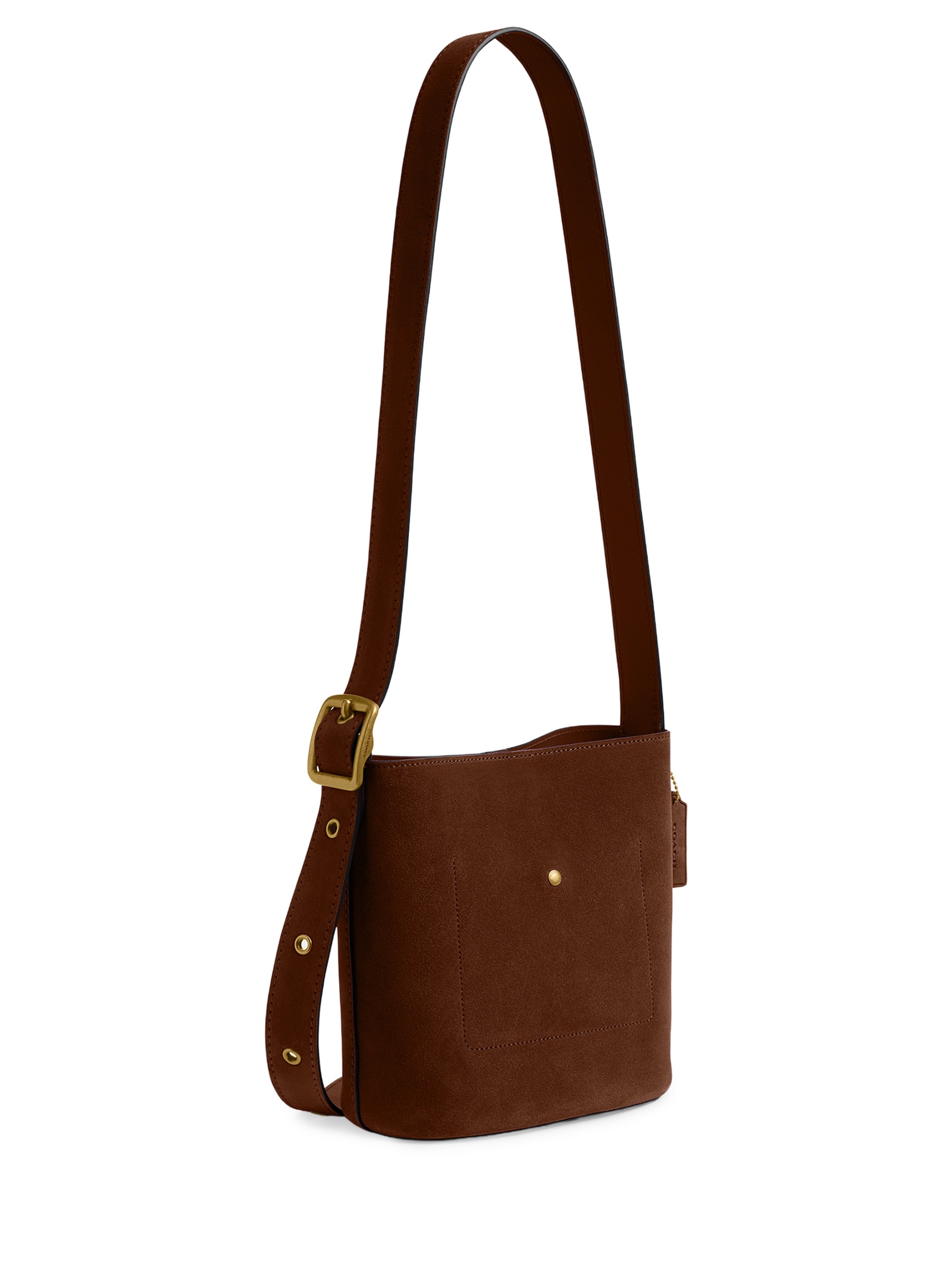 Bolsa Feminina Bleecker Bucket Suede Marrom Coach